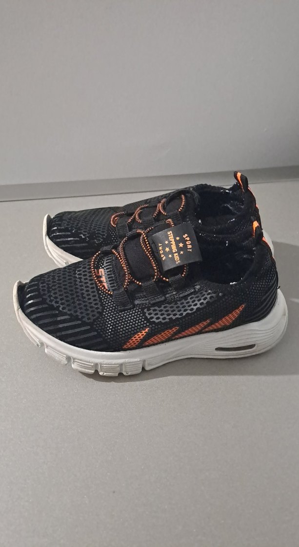 Erkek Çocuk Siyah Yılan Derisi Desenli Sneakers - Görsel 3