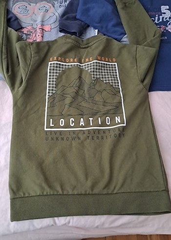 Gri Erkek Sweatshirt, Bisiklet Yaka, Rahat Kesim - Görsel 5