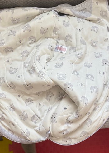 Yeni hiç kullanılmadı askısı ile birlikte Gri Bebek Uyku Tulumu - Görsel 3