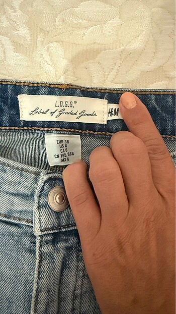 H&M H&M az kullanıldı tertemiz kot şort