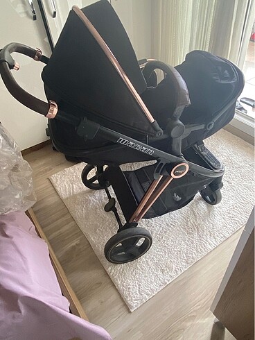 9- 36 kg Beden siyah Renk Bebek arabası+ puset