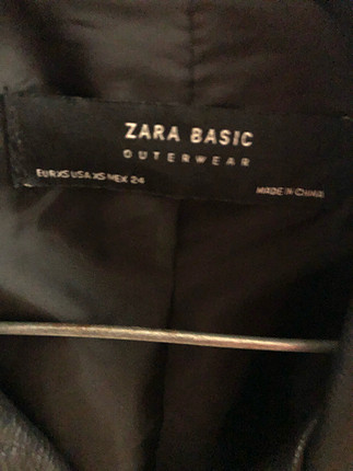 xs Beden Zara oversize deri ceket