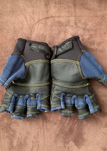 Decathlon çocuk parmaksız yelkenli eldiven/ lacivert - Görsel 2