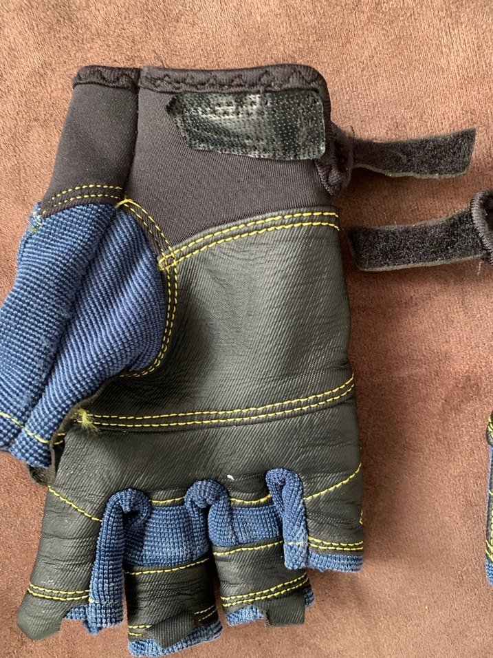 Decathlon çocuk parmaksız yelkenli eldiven/ lacivert - Görsel 4