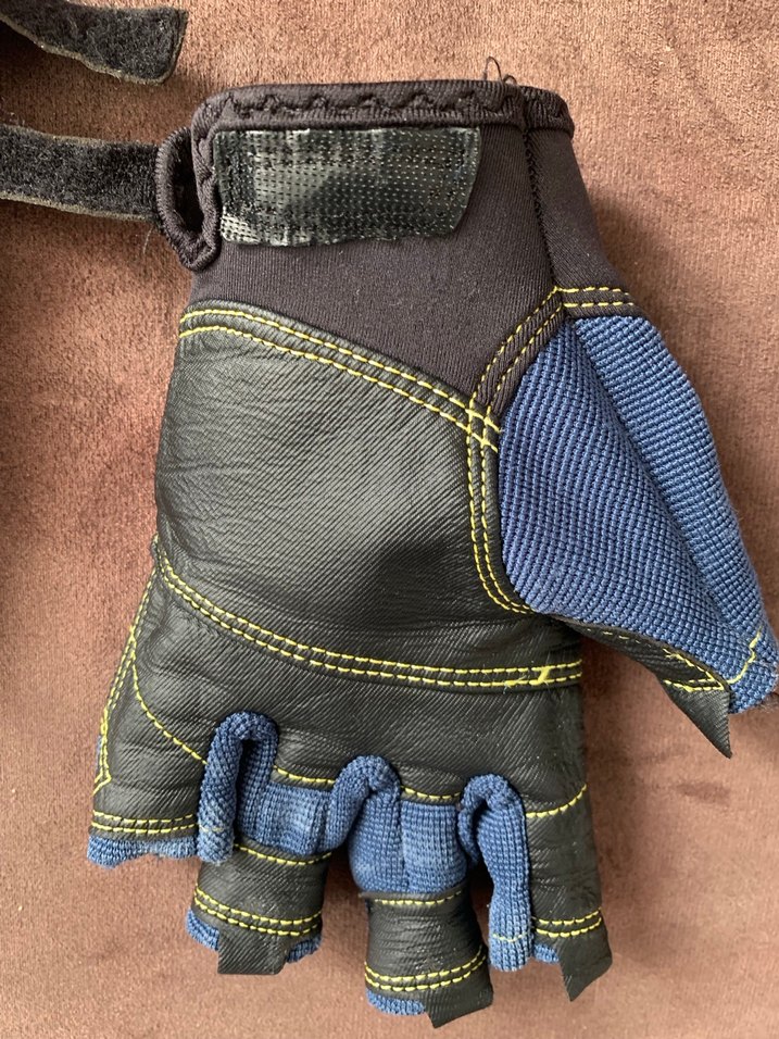 Decathlon çocuk parmaksız yelkenli eldiven/ lacivert - Görsel 3