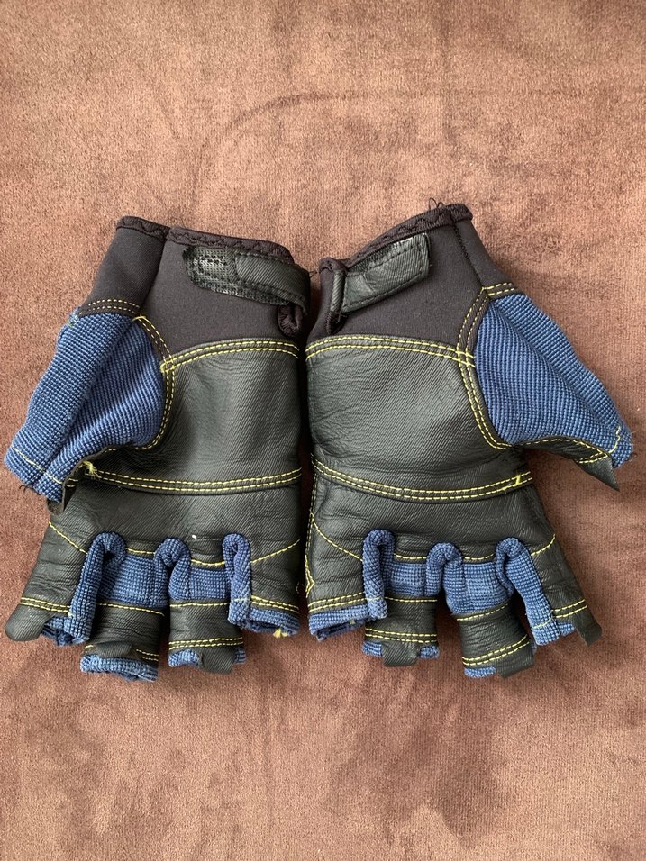 Decathlon çocuk parmaksız yelkenli eldiven/ lacivert - Görsel 2