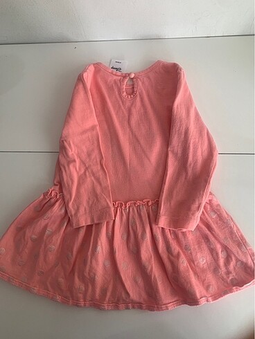 12-18 Ay Beden pembe Renk Minnie Mouse Penye Elbise