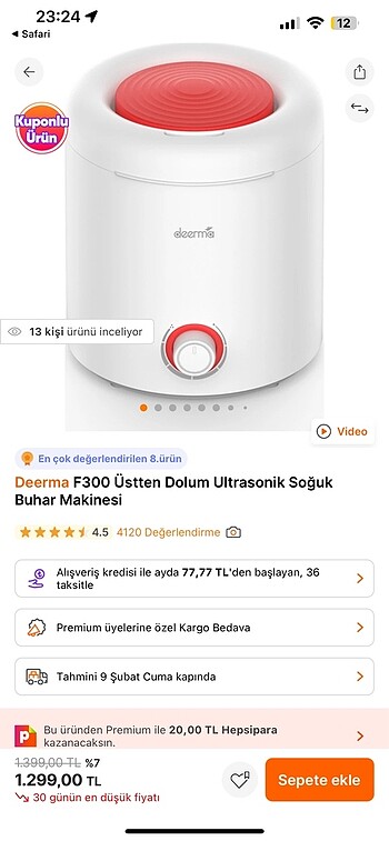 Deerma buhar makinesi