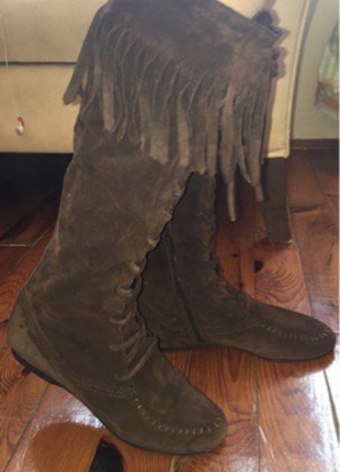Nine West Kahverengi püsküllü çizme