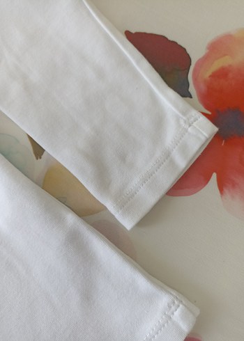 Beyaz Çocuk Uzun Kollu bluz - Görsel 3