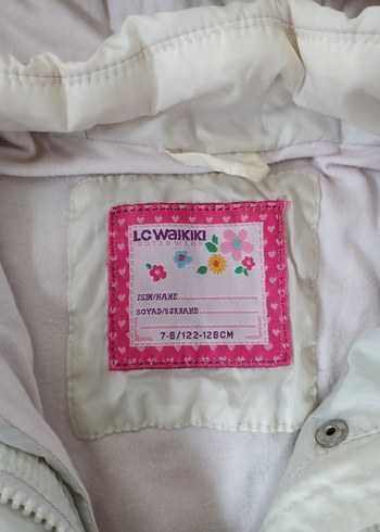 Kız Çocuk Kapüşonlu Beyaz Şişme Yelek - Görsel 2