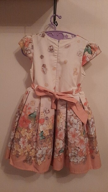 5 Yaş Beden çeşitli Renk Kız çocuk çiçekli yazlık elbise