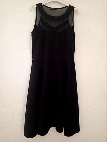 Siyah gothic elbise y2k