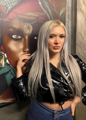 Parlak Siyah Deri Kadın Ceket - Görsel 2