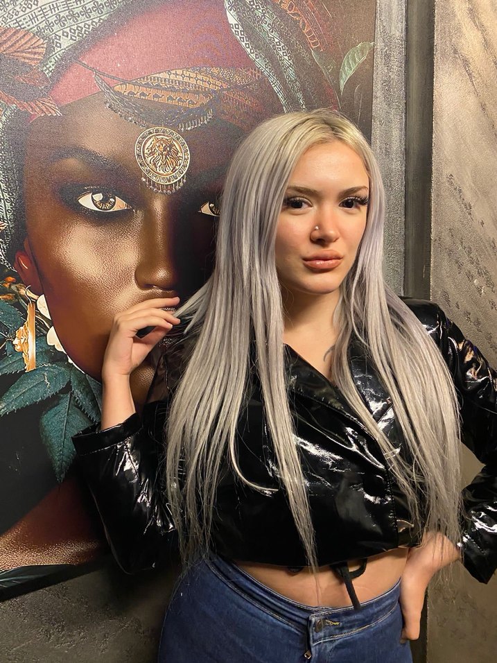 Parlak Siyah Deri Kadın Ceket - Görsel 2