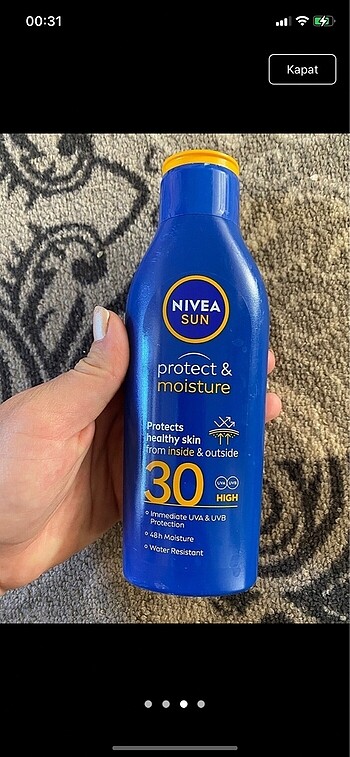 Nivea güneş kremi