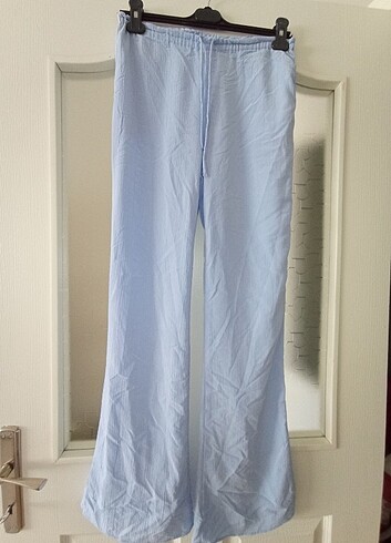 Zara bebe mavisi İspanyol paça pantolon