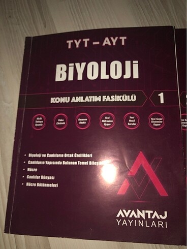  Avantaj Yayınları Biyoloji Tyt - Ayt Konu Anlatımlı + Çıkmış Sor