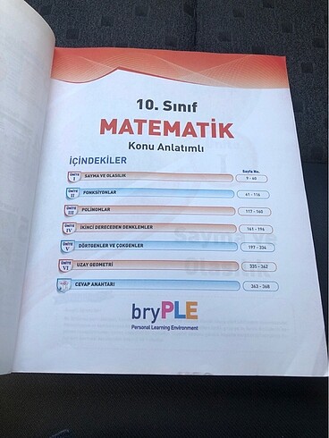  Bry PLE 10. Sınıf Matematik Konu Anlatımı
