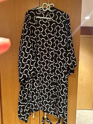 Şifon kimono belden kusaklı