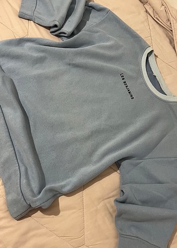 Mavi Kadın Mini Sweatshirt Uzun Kollu - Görsel 2
