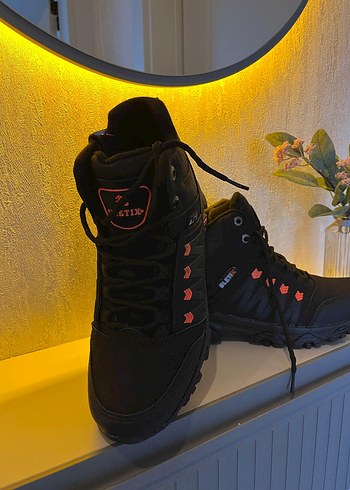 Siyah Erkek Spor Botları Velcro Detaylı - Görsel 2