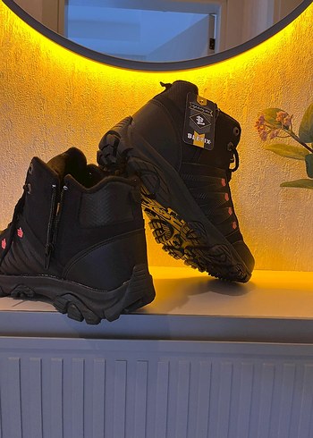 Siyah Erkek Spor Botları Velcro Detaylı - Görsel 5