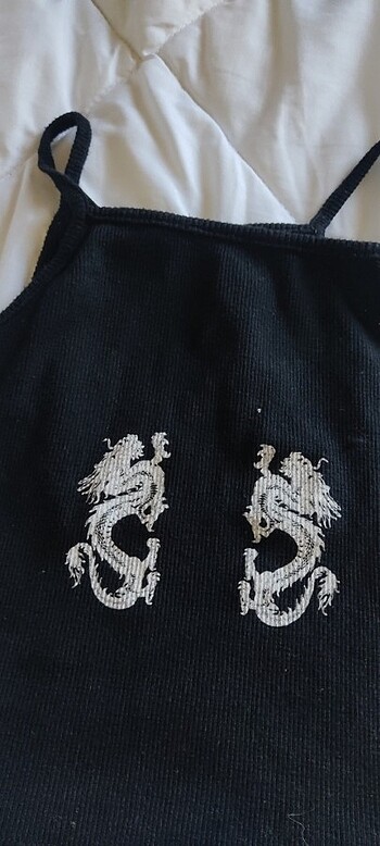 s Beden siyah Renk Desenli crop