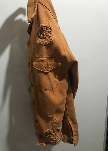 Diğer Kadın yırtık detaylı kot ceket