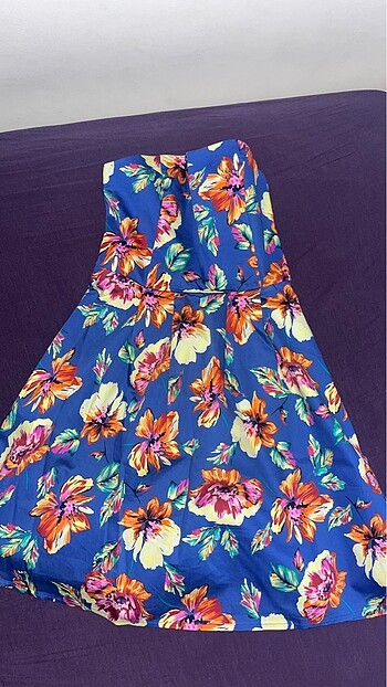 çiçekli mini elbise
