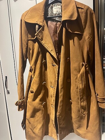 Defakto süvet trenchcoat