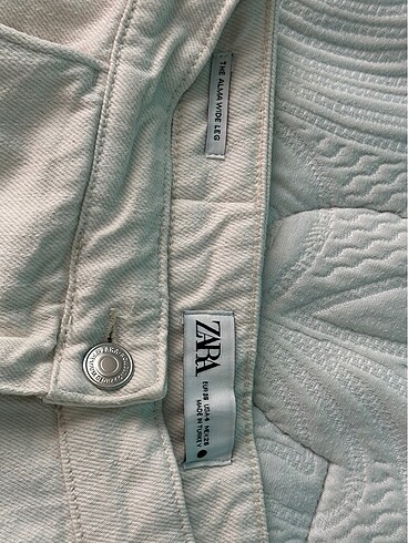 36 Beden beyaz Renk Zara Wide Leg Jean