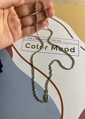 Xuping burgu zincir altın renginde - Görsel 5