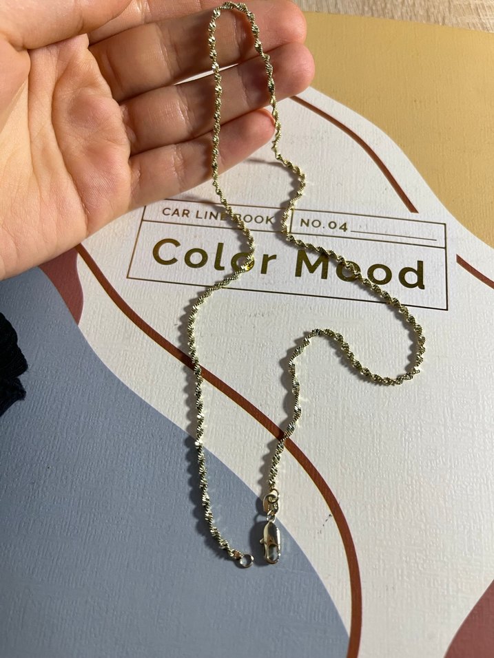 Xuping burgu zincir altın renginde - Görsel 5