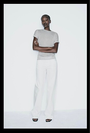 Zara Zara gri ince tshirt s beden