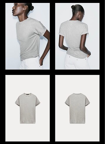 s Beden Zara gri ince tshirt s beden