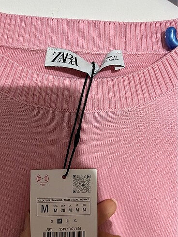m Beden Zara pembe kolsuz triko üst M beden