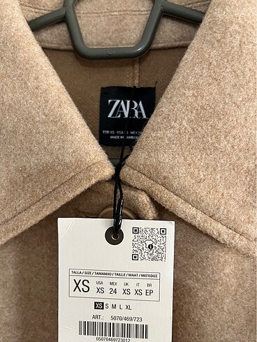Zara Zara camel bej kaşe ceket xs