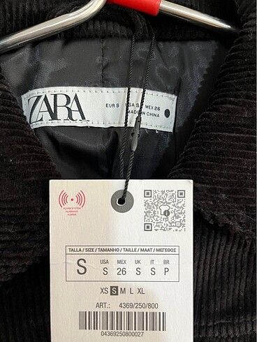 Zara Zara siyah kadife ceket s beden