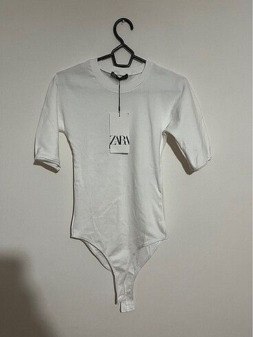 s Beden beyaz Renk Zara beyaz çıtçıtlı kısa kollu body s