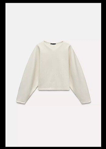 s Beden beyaz Renk Zara ekru sweat bluz s beden