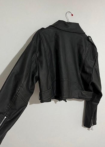 Zara Zara eskitme Deri Biker Ceket