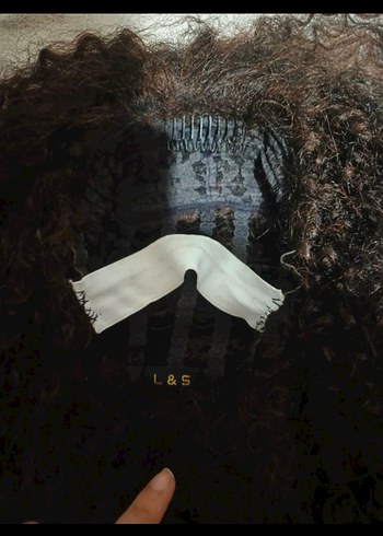 afro kıvırcık yarım uzun peruk - Görsel 6