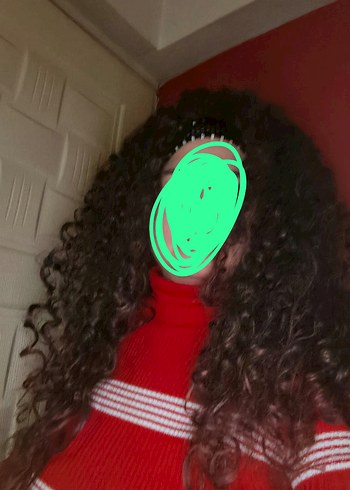 afro kıvırcık yarım uzun peruk - Görsel 3