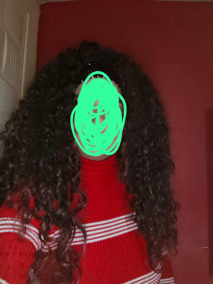 afro kıvırcık yarım uzun peruk - Görsel 2