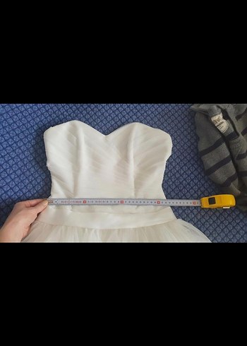 Straplez Uzun Prenses Gelinlik - Görsel 3