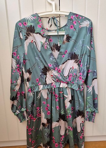 Zara saten elbise - Görsel 2