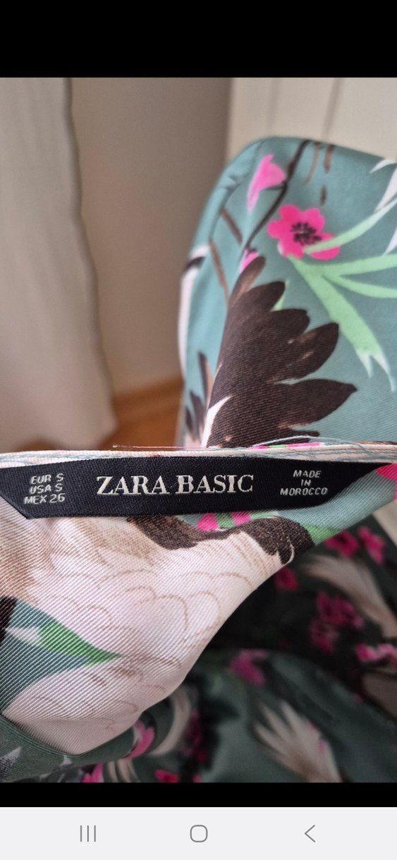 Zara saten elbise - Görsel 3