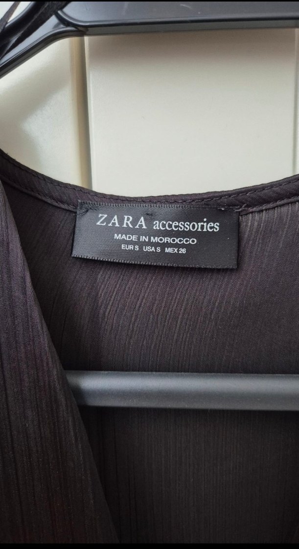 Zara Drapeli V Yaka Uzun Kollu Body - Görsel 4