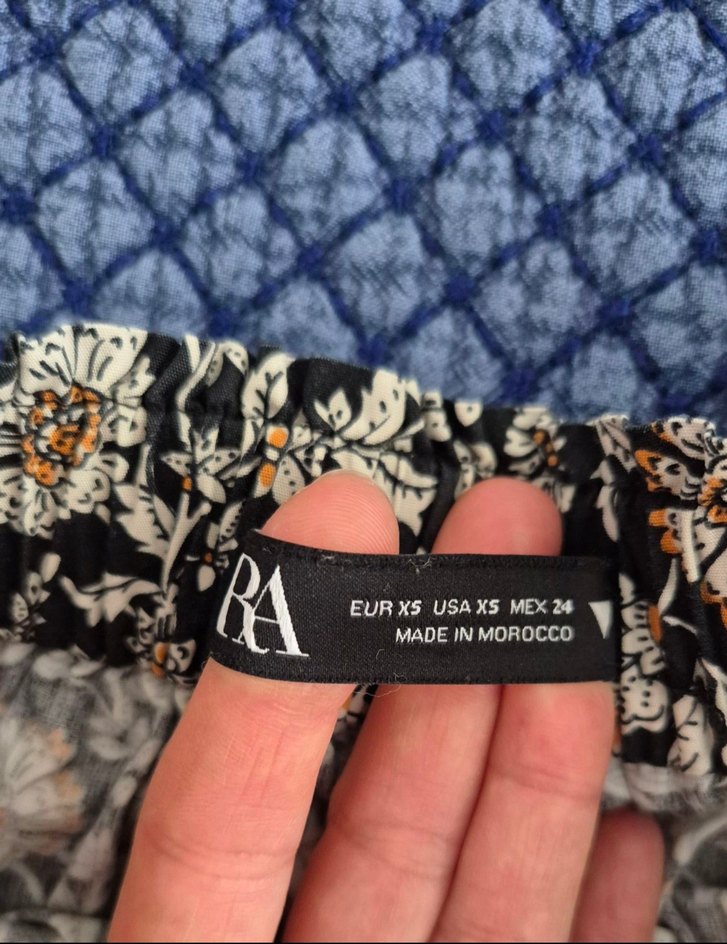 Zara çiçekli mini etek - Görsel 2